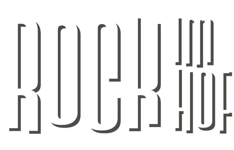 Bold white wordmark on a black background, with tall, condensed letters forming the brand name (read as 'ROOF').