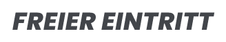 Banner text reading 'Freier Eintritt' indicating free admission