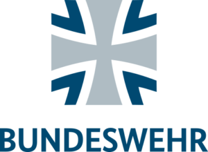 Bundeswehr logo with a stylized cross emblem and the word BUNDESWEHR beneath it.