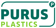 Purus Plastics logo with teal 'PURUS' and lime 'PLASTICS' text inside a rounded teal frame