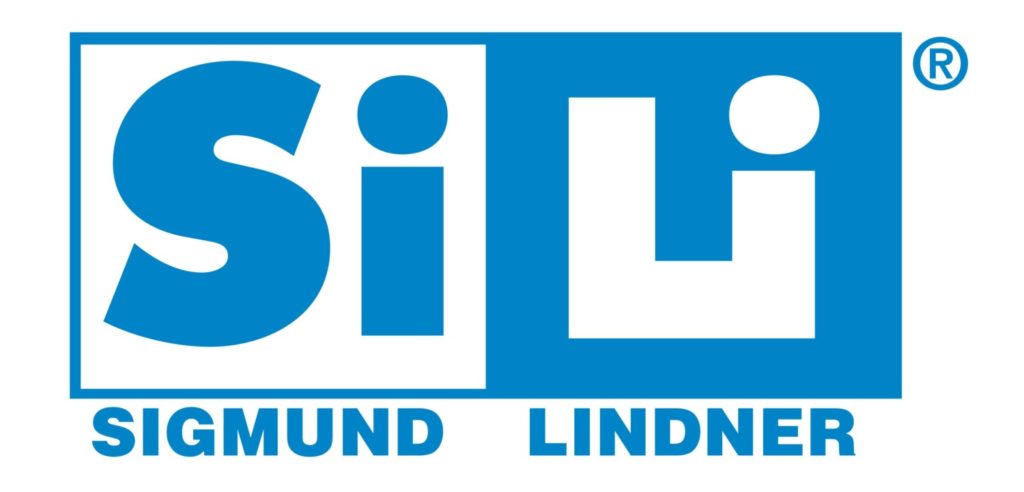 Sigmund Lindner logo: blue rectangle with white 'Si' initials and 'SIGMUND LINDNER' text below (registered trademark).